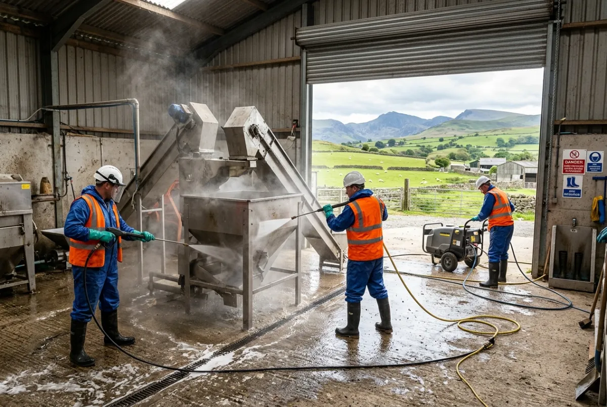 Industrial Cleaning for Agricultural & Rural Industrial Sites in North Wales