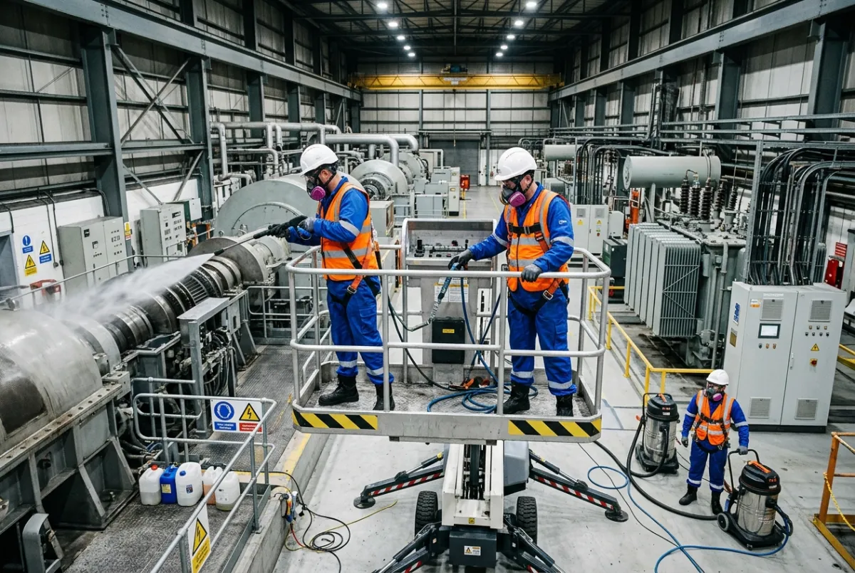 Industrial Cleaning for Power & Utilities Infrastructure in Anglesey