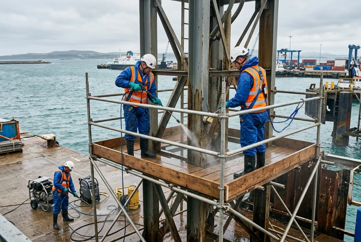 Industrial Cleaning for Marine & Offshore Facilities in Anglesey & North Wales