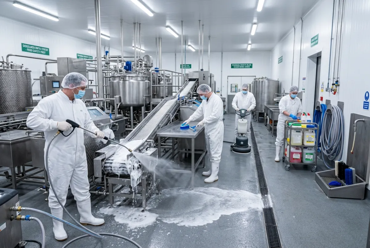 Industrial Cleaning for Food Processing Plants in Anglesey & North Wales