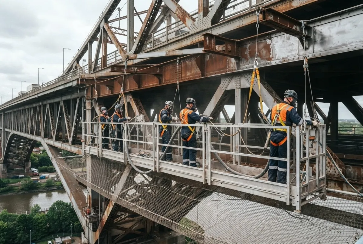 Shot Blasting for Major Bridge & Civil Infrastructure Projects