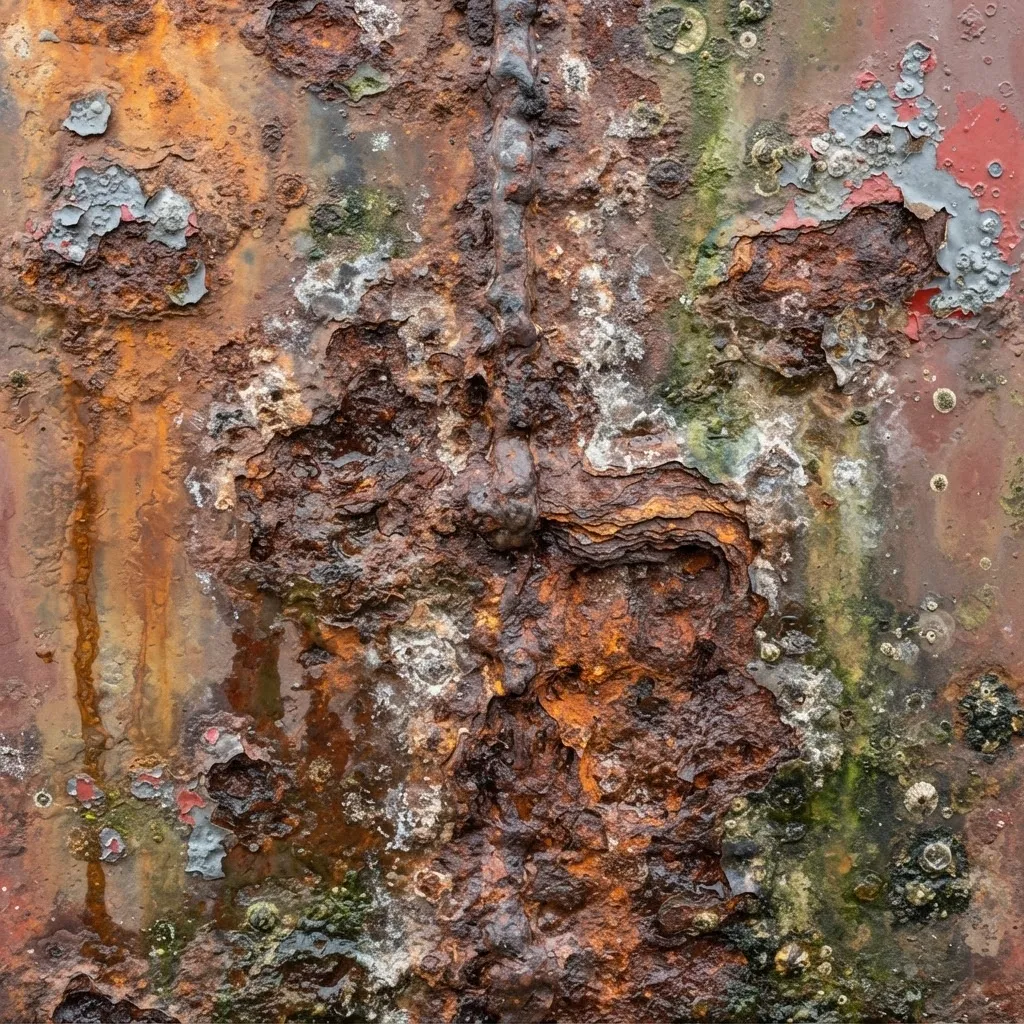 Marine infrastructure surface inspection and salt corrosion assessment