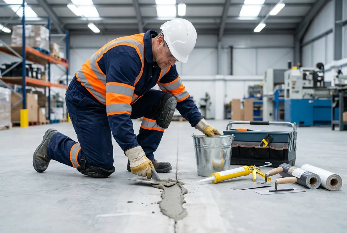 Concrete Repair, Joint Sealing & Asbestos Assessment UK on industrial structures with condition-led maintenance review.