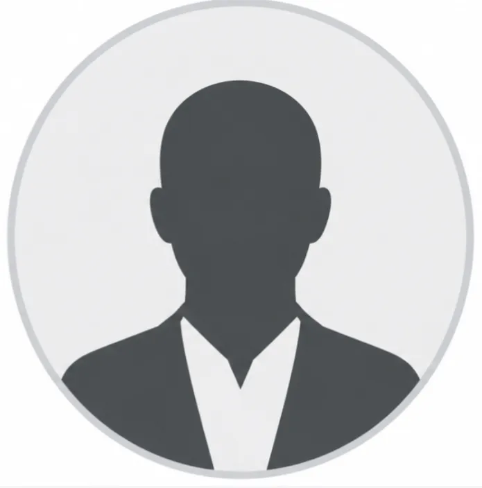 Neutral profile avatar placeholder for client testimonial and customer review section