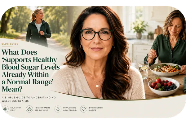 What Does “Supports Healthy Blood Sugar Levels Already Within a Normal Range” Mean?