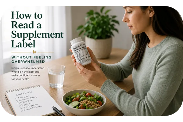 How to Read a Supplement Label Without Feeling Overwhelmed