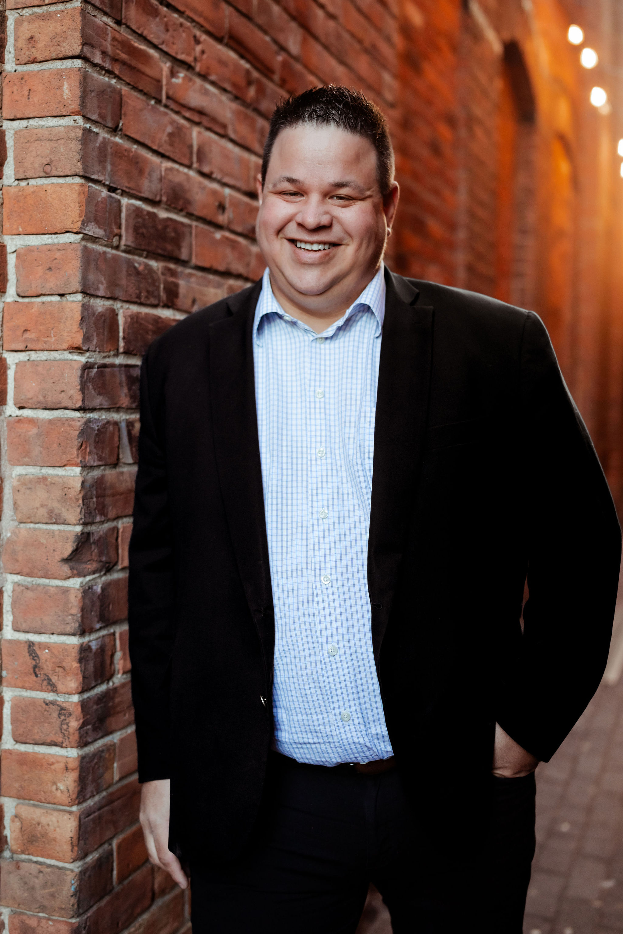 Chris Potts in downtown Collingwood during the 2026 Deputy Mayor campaign