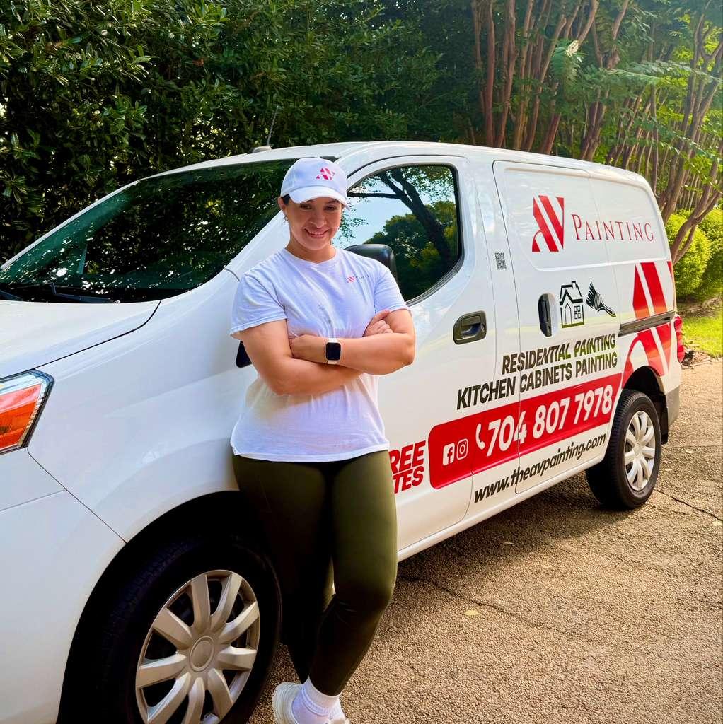 The AV Painting Woman with van