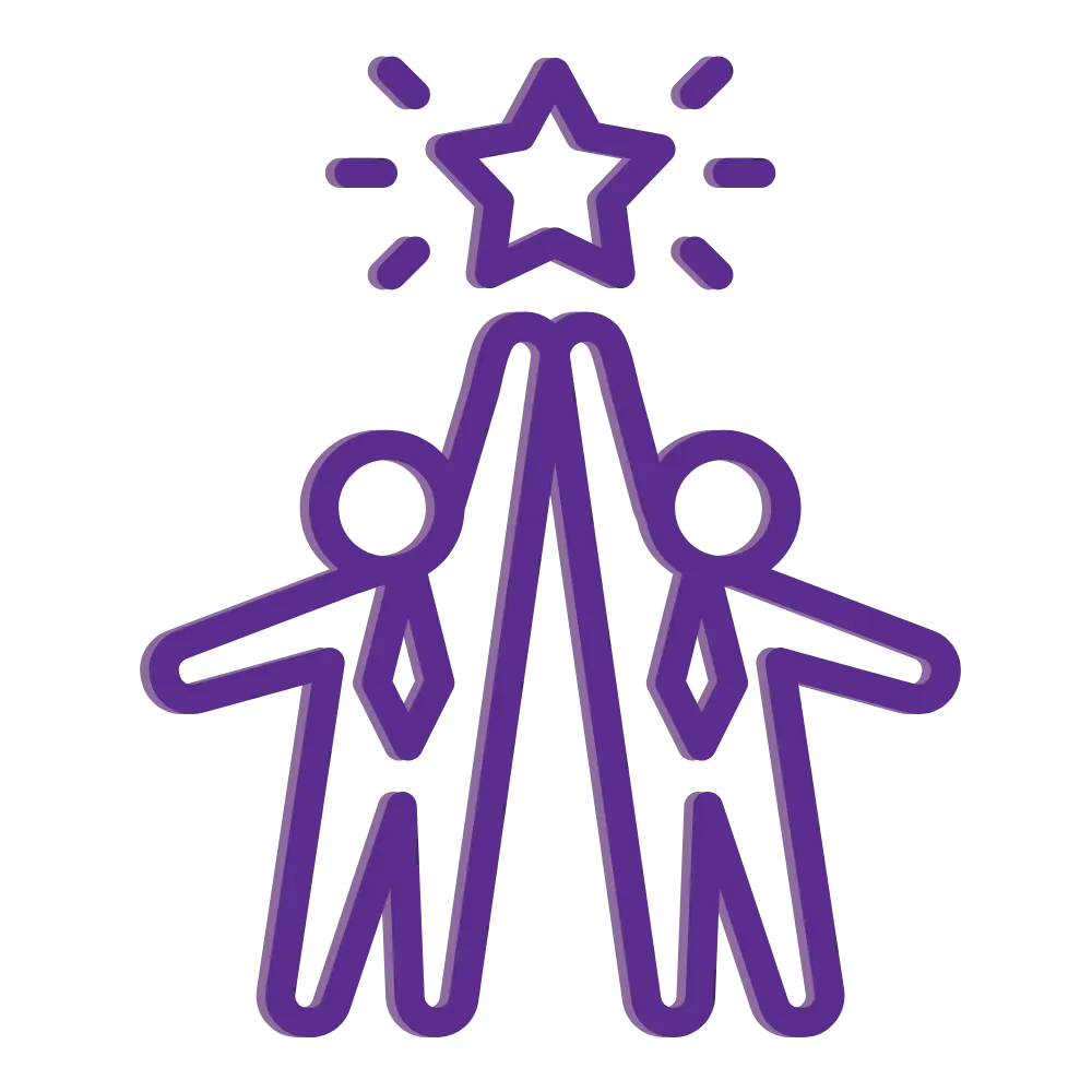 Coaching icon — representing Heidi Blair's one-on-one and group leadership coaching services for military families and professionals