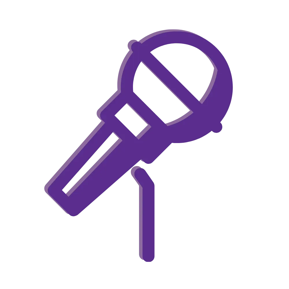 Speaking and training icon — representing Heidi Blair's keynote speaking and leadership training services
