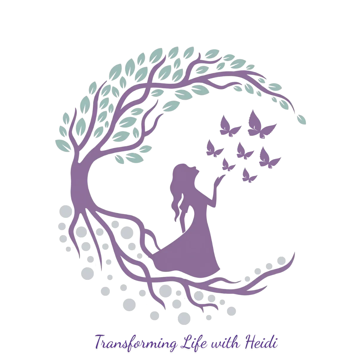 Transforming Life with Heidi logo with tagline Grow Yourself Lead Others Well
