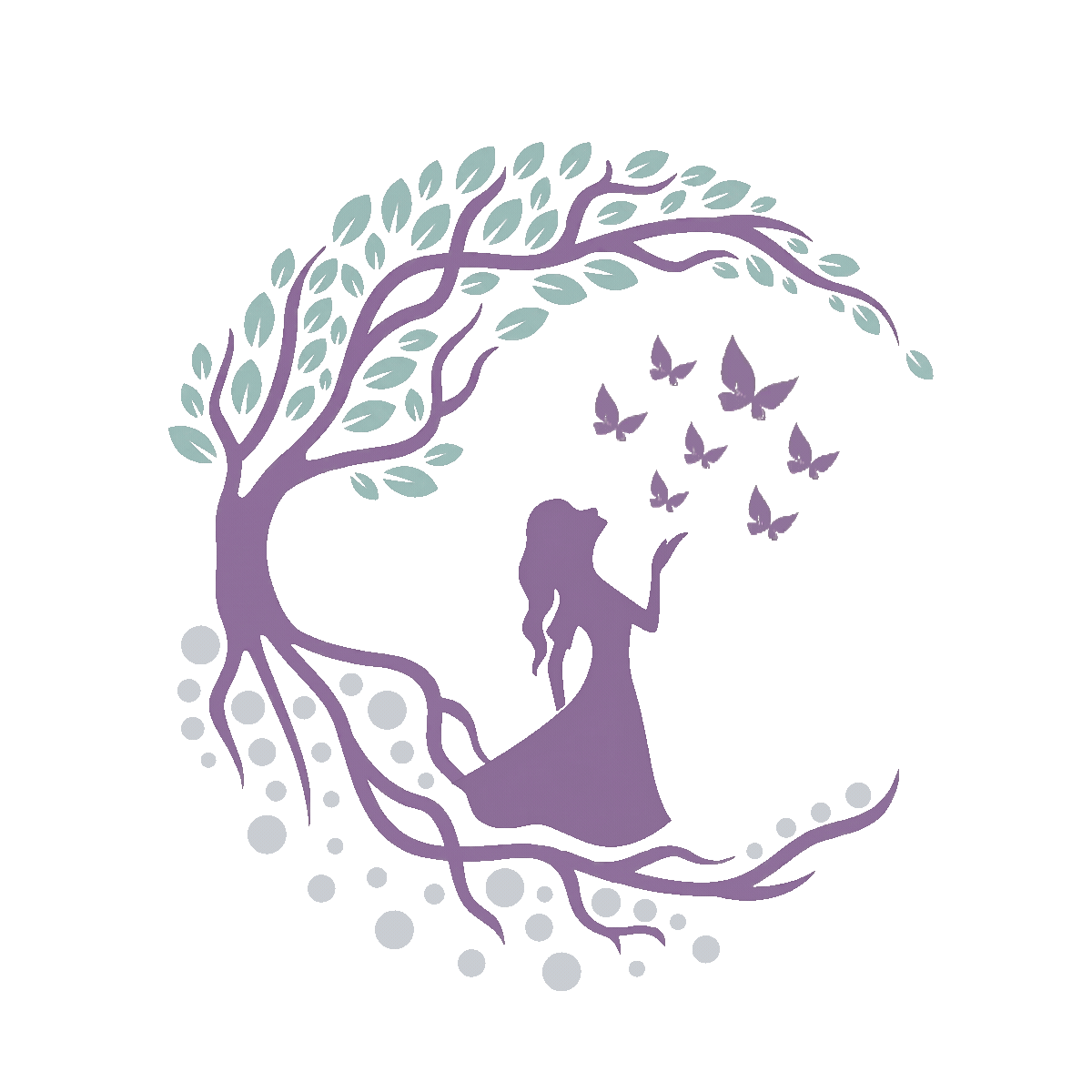 Transforming Life with Heidi logo - Tree of life illustration representing personal growth and leadership coaching