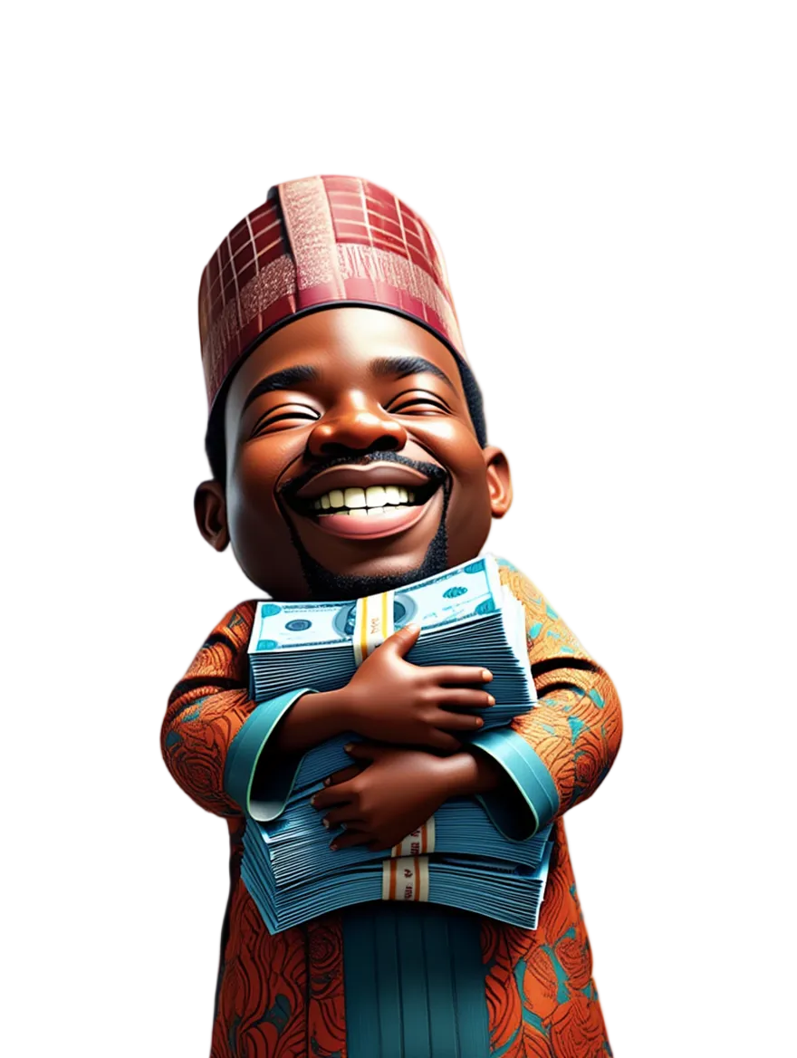 Confident mid-30s Nigerian entrepreneur portrait for ClarityBooks hero section