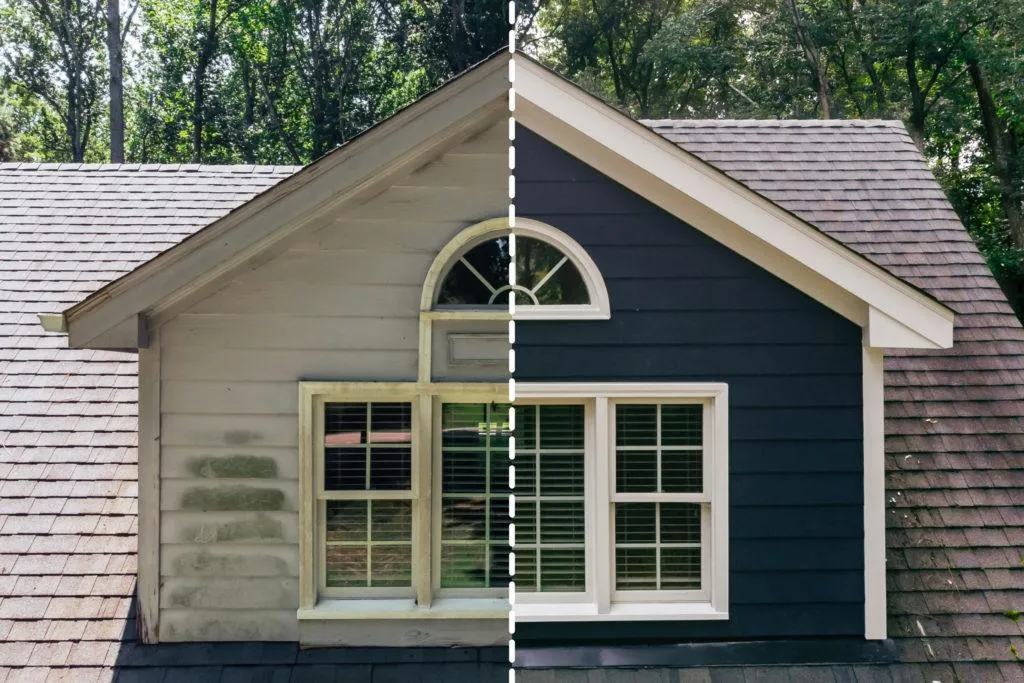 Siding Service before and after