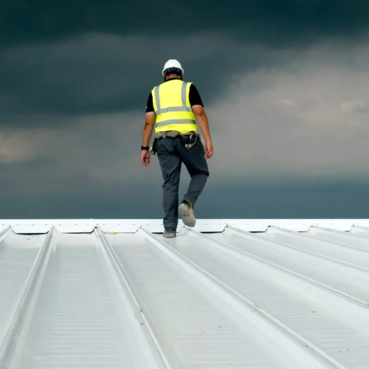 metal roofing installation on residential home