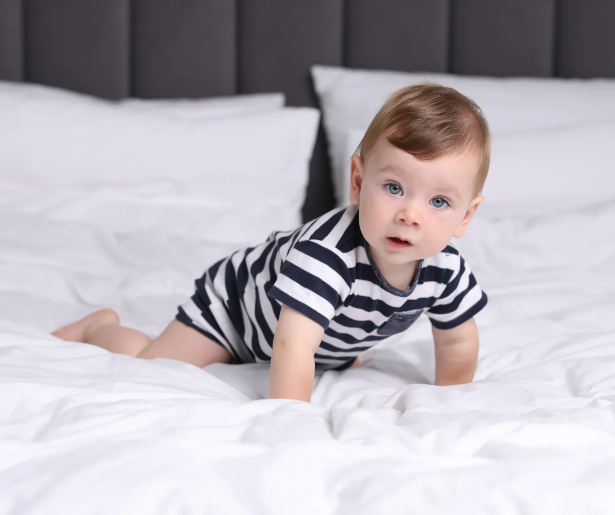Toddler transitioning from cot to big bed for sleep