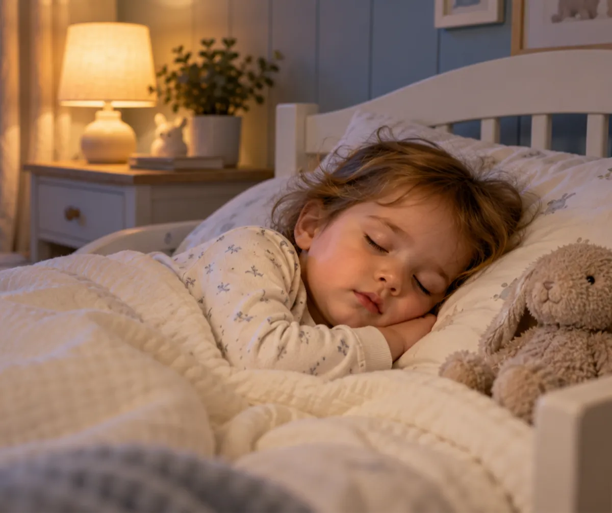 well rested toddler after established sleep routine