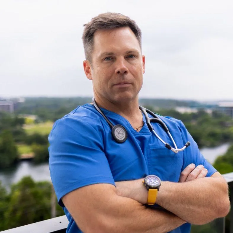 Concierge physician in a private minimalist office