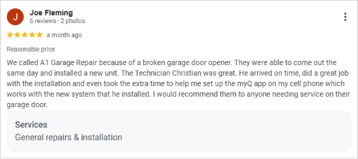 garage door sales