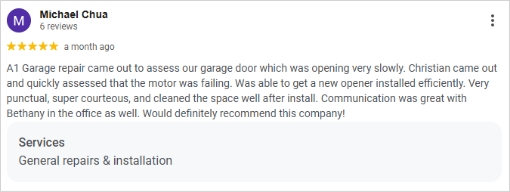 garage door sales near me