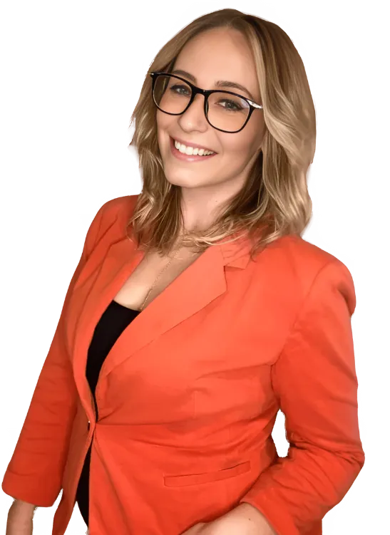 Darrian Knotts picture wearing a red blazer