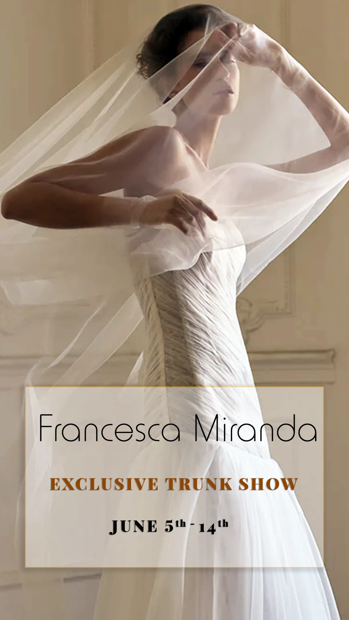 Francesca Miranda wedding dress in  trunk show