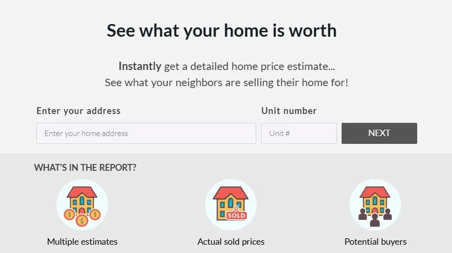 Instant home valuation for Virginia Home