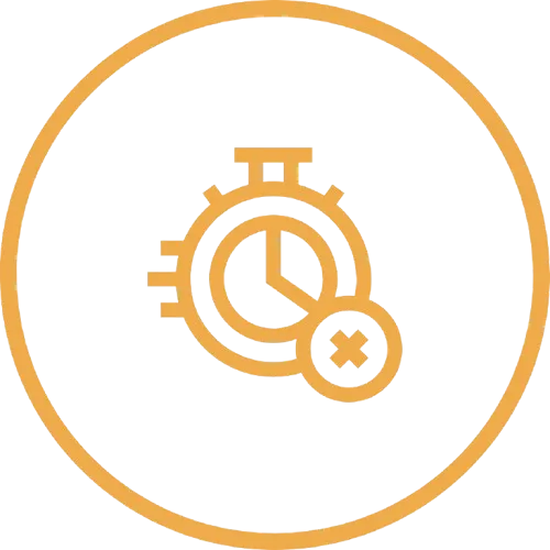 Icono cronómetro indicando falta de tiempo para fitness