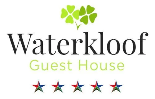 Black and Shocking Green logo of Waterkloof Guesthouse