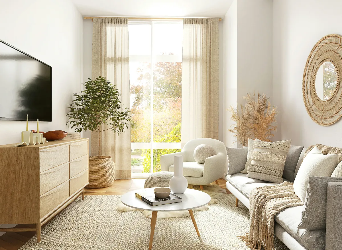 A bright, welcoming living room filled with natural light