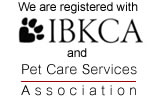 Registered with IBKC and Pet Care Services Association