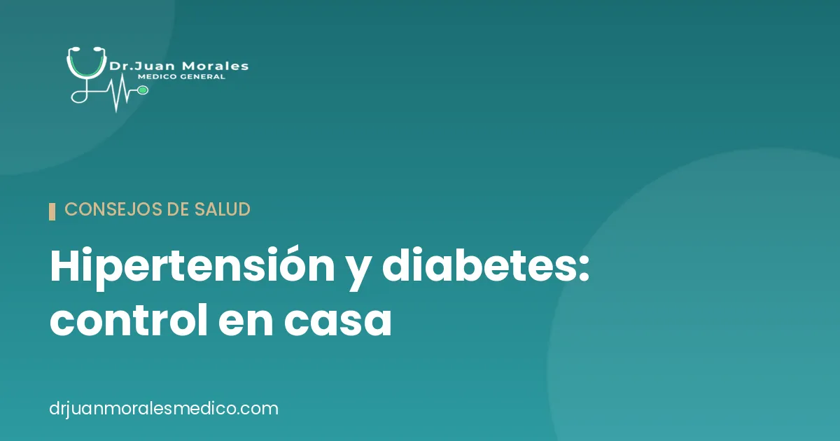 Vivir con hipertensión o diabetes no significa que la vida diaria deba girar en torno a la enfermedad, pero sí requiere hábitos constantes que ayuden a mantener los valores bajo control