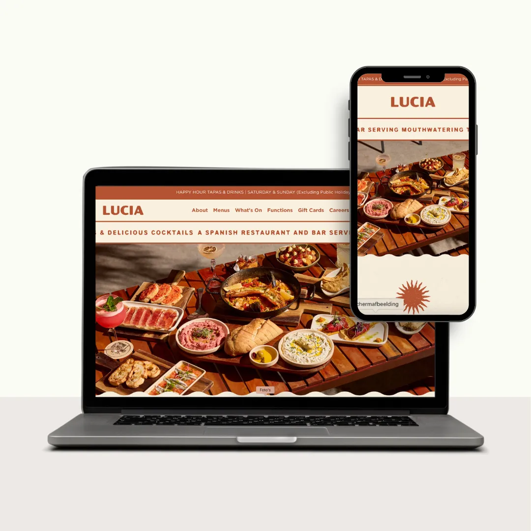 Website design restaurant