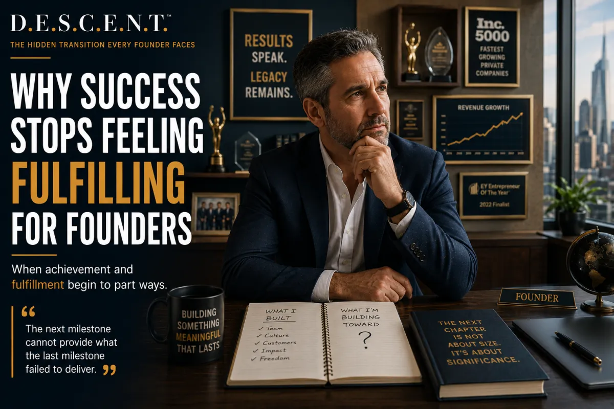 Why Success Stops Feeling Fulfilling for Founders