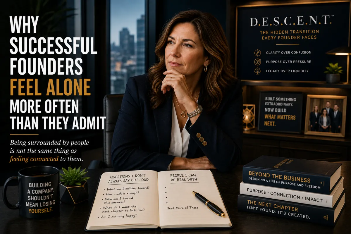 Many successful founders feel lonely despite being surrounded by employees, customers, advisors, and opportunities. Discover why success often creates isolation.