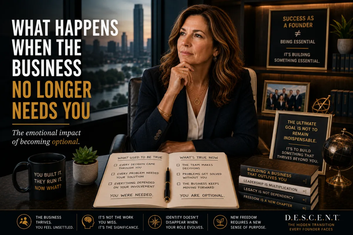 What Business Owners Don't Expect When Their Company Can Finally Run Without Them
