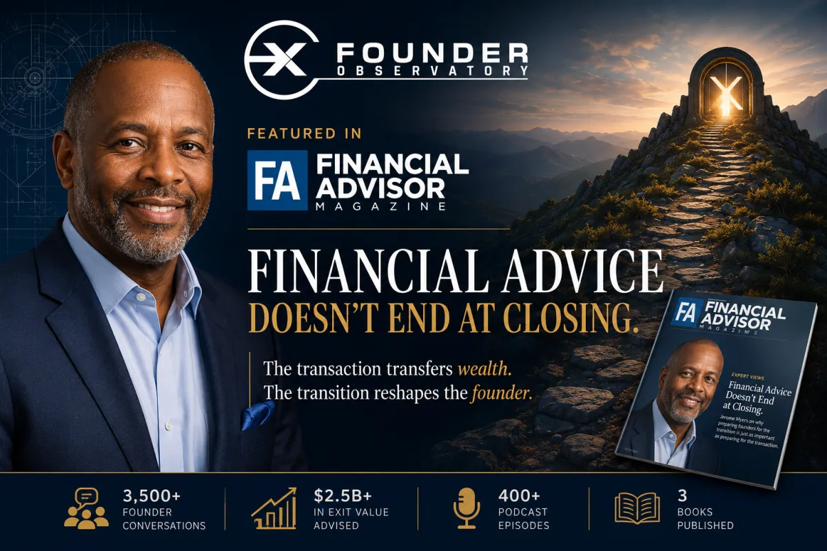 Financial Advice Doesn't End at Closing. Neither Does the Founder's Journey.