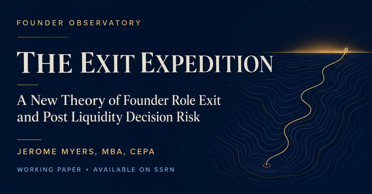 Jerome Myers Releases Exit Expedition Working Paper
