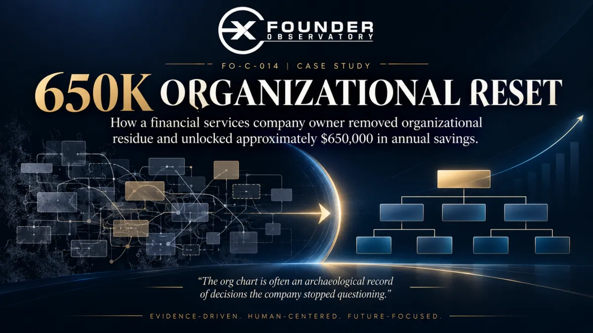 The $650,000 Organizational Reset