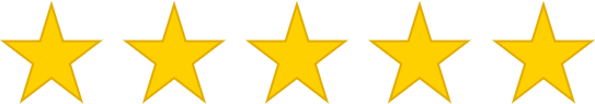 5 gold stars to indicate a 5 star review, testimonial for the Ask The Resume Lady's book, Resume Secrets Every Engineer Needs To Know