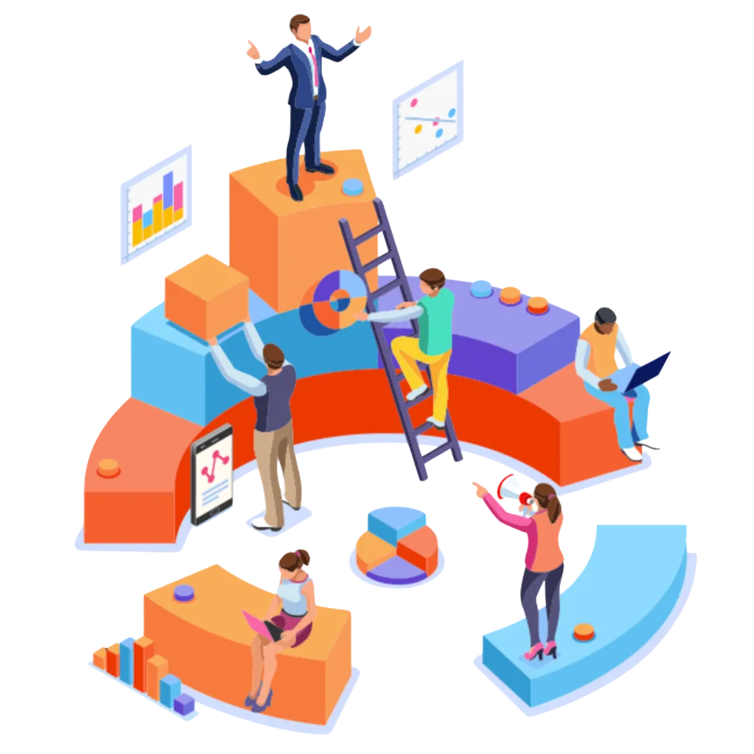 Business man communicating with leads and clients