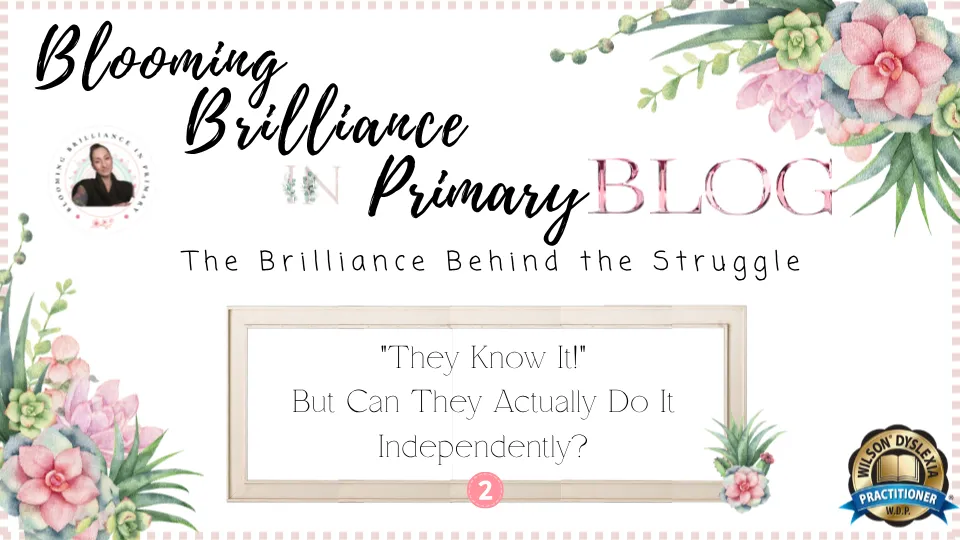 Blooming Brilliance in Primary - Post 2