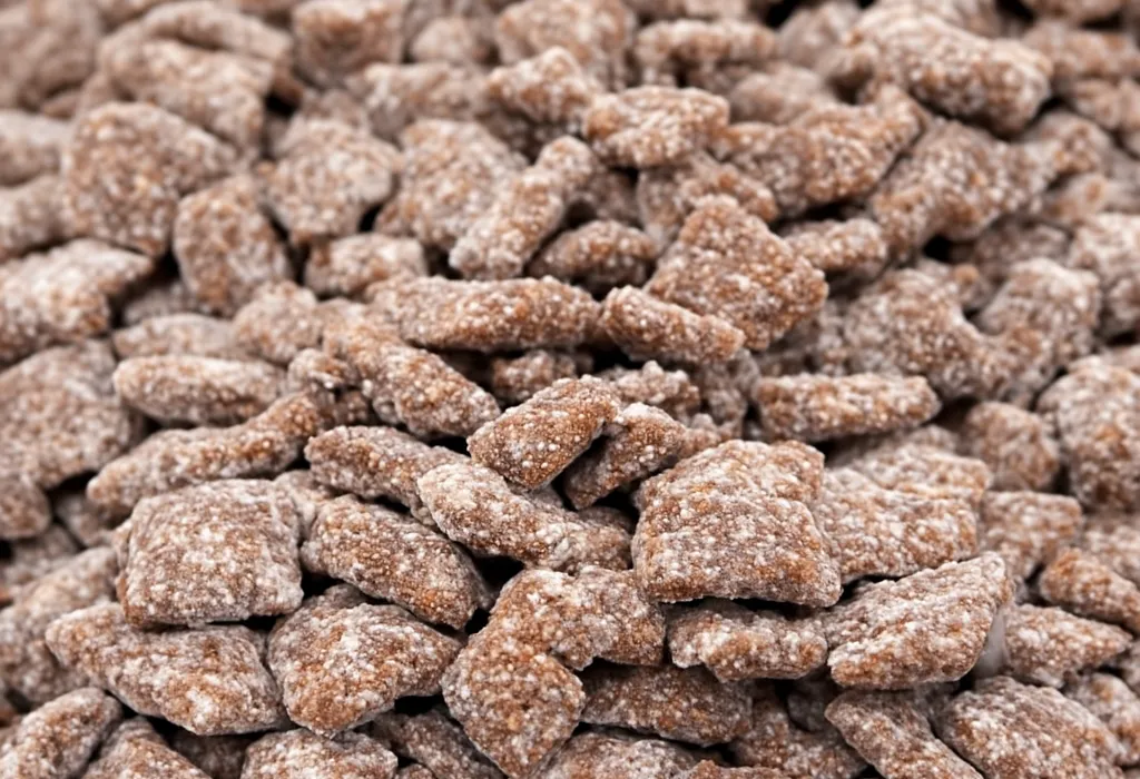 a pink bowl filled with cashews on a yellow background