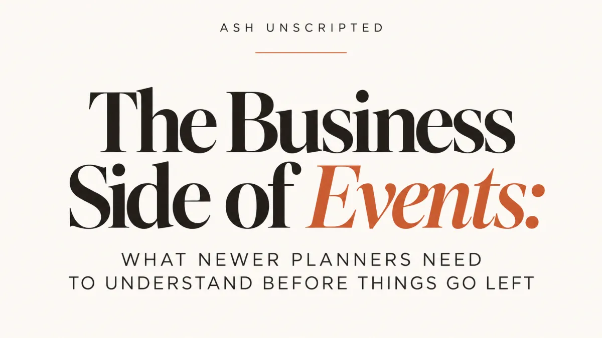 The Business Side of Events