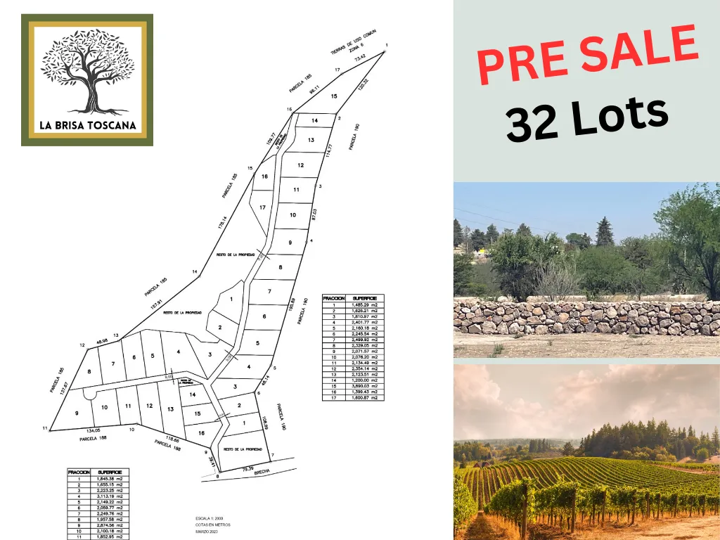 Large lots for sale in San Miguel de Allende