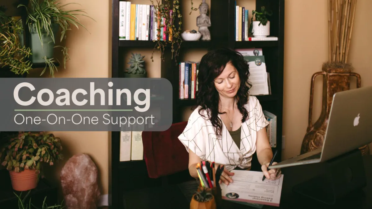 Holistic wellness coach offering one-on-one virtual support for digestive health