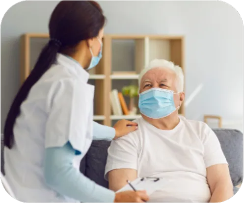 Webber Podiatry home visit - professional nail trimming and foot assessments for elderly patients