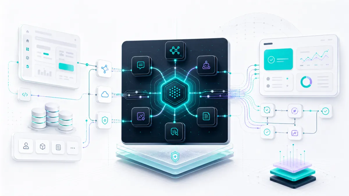 Dashboard view of a live white-label AI deployment within a SaaS environment