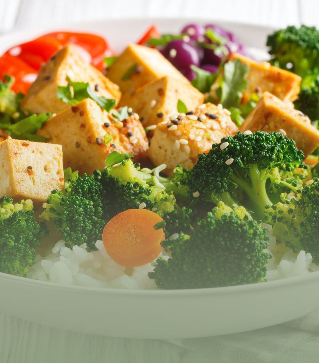 healthy bowl with broccoli