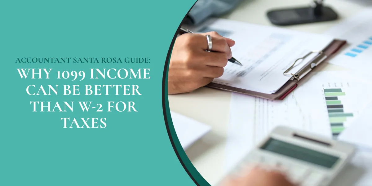 Accountant Santa Rosa Guide: Why 1099 Income Can Be Better Than W-2 for Taxes